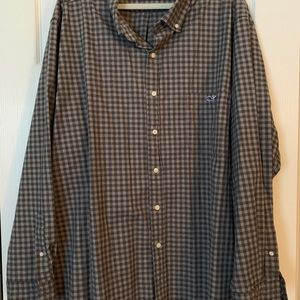 Men’s Vineyard Vines 3XB grey/black button down